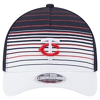 Men's New Era  Navy Minnesota Twins Gradient 9FORTY M-Crown Adjustable Hat