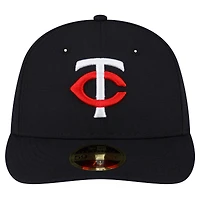 Casquette ajustée 59FIFTY à profil bas du Temple de la renommée baseball national des Minnesota Twins New Era pour hommes, bleu marine