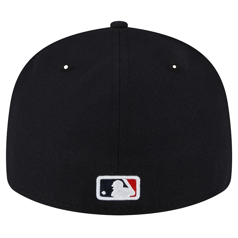 Casquette ajustée 59FIFTY à profil bas du Temple de la renommée baseball national des Minnesota Twins New Era pour hommes, bleu marine