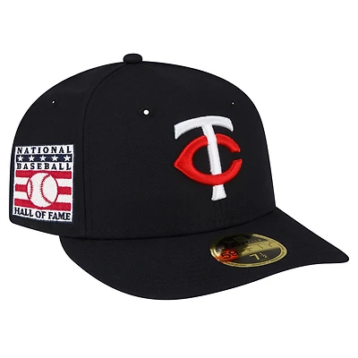 Men's New Era Navy Minnesota Twins National Baseball Hall of Fame Low Profile 59FIFTY Fitted Hat