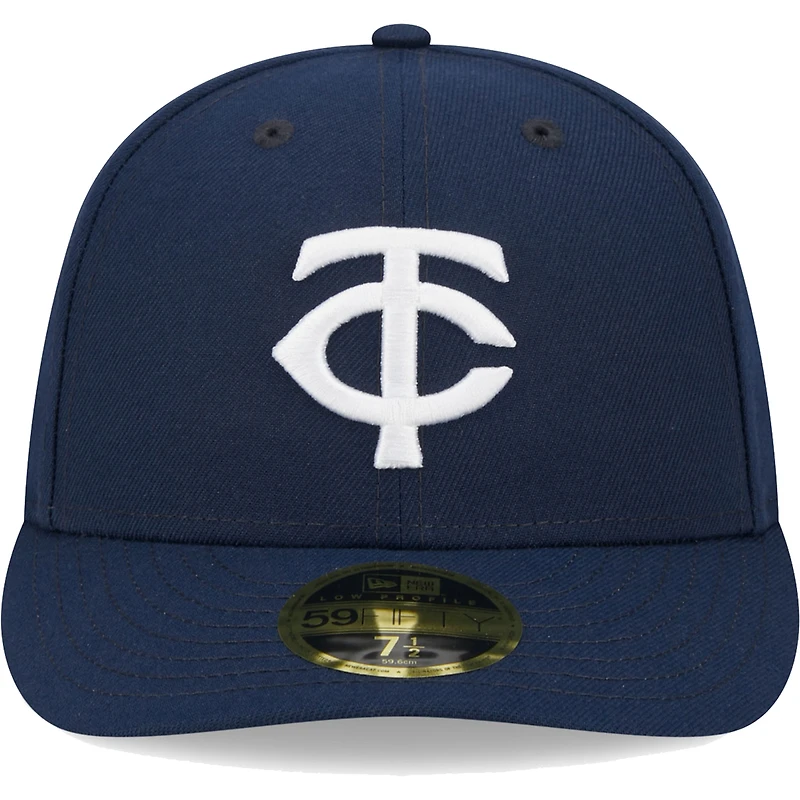 Men's New Era Navy Minnesota Twins Oceanside Low Profile 59FIFTY Fitted Hat