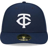 Men's New Era Navy Minnesota Twins Oceanside Low Profile 59FIFTY Fitted Hat