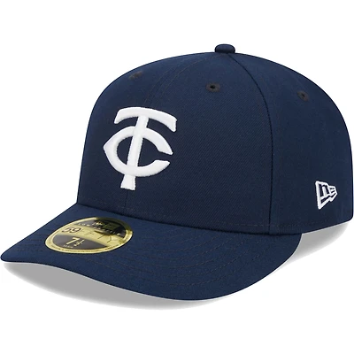 Men's New Era Navy Minnesota Twins Oceanside Low Profile 59FIFTY Fitted Hat