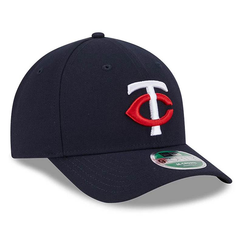 Men's New Era  Navy Minnesota Twins Player Replica 9FORTY Adjustable Hat