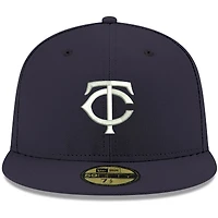 Men's New Era Navy Minnesota Twins White Logo 59FIFTY Fitted Hat