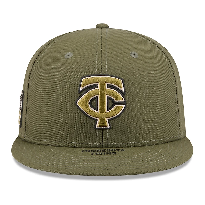 Men's New Era  Olive Minnesota Twins 2026 Armed Forces Day 59FIFTY Fitted Hat