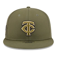 Men's New Era  Olive Minnesota Twins 2026 Armed Forces Day 59FIFTY Fitted Hat