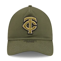 Men's New Era  Olive Minnesota Twins 2026 Armed Forces Day 9TWENTY Adjustable Hat