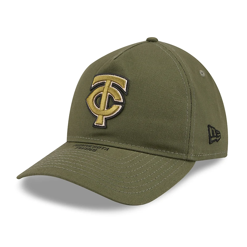 Men's New Era Olive Minnesota Twins 2026 Armed Forces Day 9TWENTY Adjustable Hat