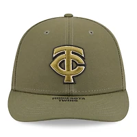 Casquette ajustée New Era 59FIFTY pour homme, couleur olive, Minnesota Twins, édition spéciale 2026 Journée des forces armées.