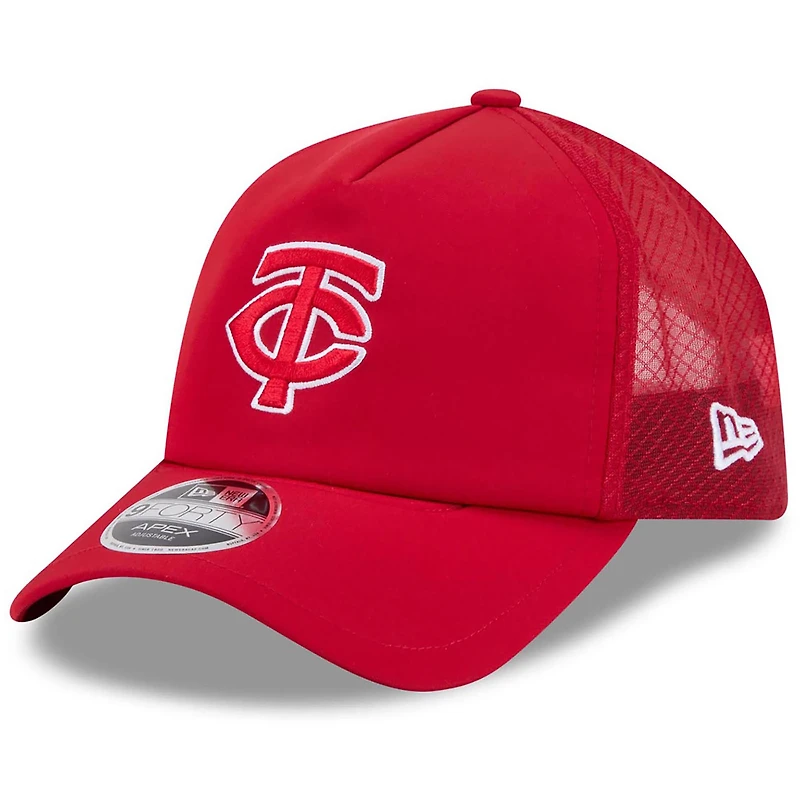 Casquette trucker ajustable New Era rouge Minnesota Twins 2026 pour homme