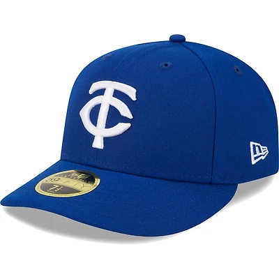 Casquette ajustée 59FIFTY à profil bas avec logo Royal Minnesota Twins New Era pour homme