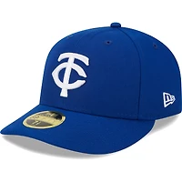 Casquette ajustée 59FIFTY à profil bas avec logo Royal Minnesota Twins New Era pour homme
