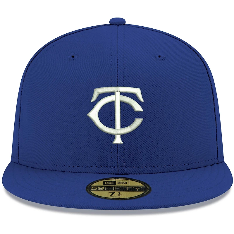 Men's New Era Royal Minnesota Twins White Logo 59FIFTY Fitted Hat
