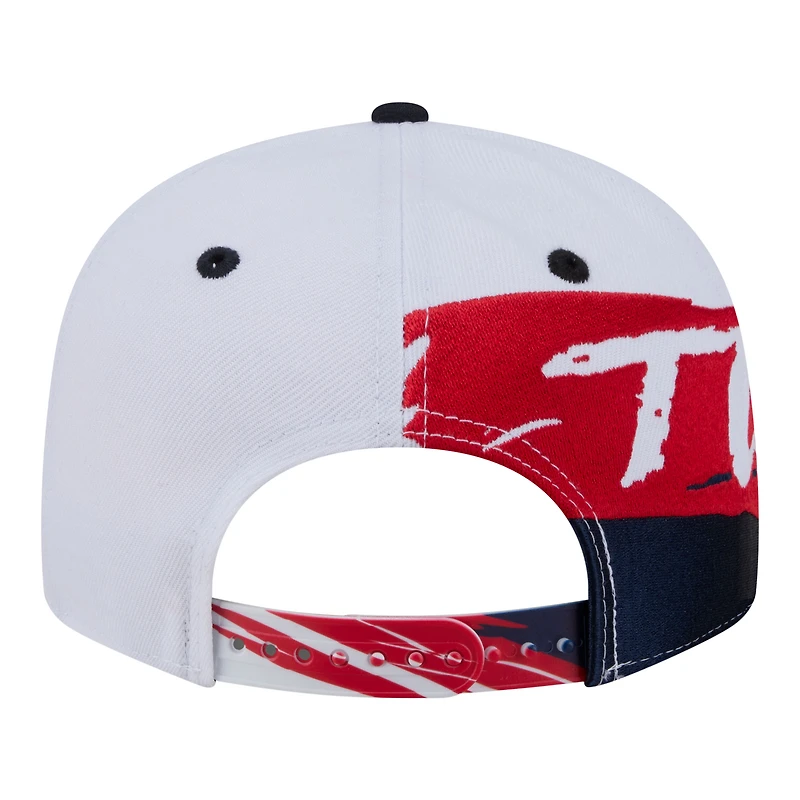 Casquette snapback New Era 9FIFTY blanche et marine Minnesota Twins pour homme