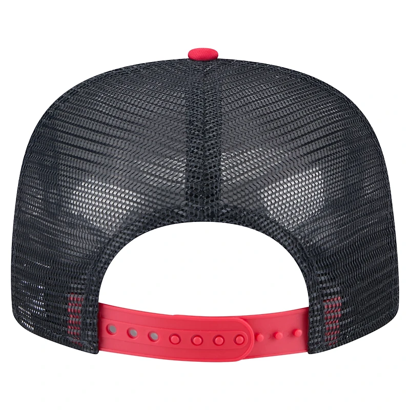 Casquette snapback New Era 9FIFTY blanche/rouge pour homme, motif rétro des Twins du Minnesota