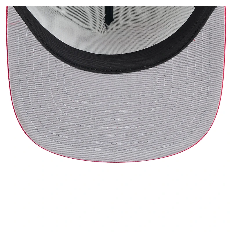 Casquette snapback New Era 9FIFTY blanche/rouge pour homme, motif rétro des Twins du Minnesota