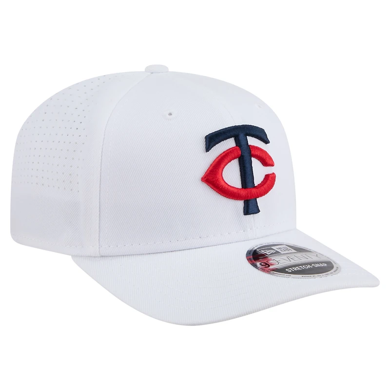 Men's New Era White Minnesota Twins COOLERA 9SEVENTY Adjustable Hat
