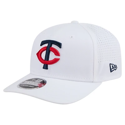 Men's New Era White Minnesota Twins COOLERA 9SEVENTY Adjustable Hat