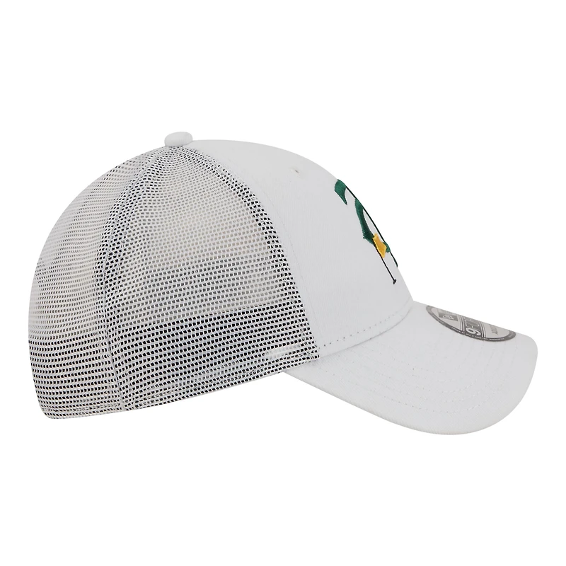 Casquette trucker ajustable New Era 9FORTY blanche à l'effigie du drapeau des Minnesota Twins pour homme