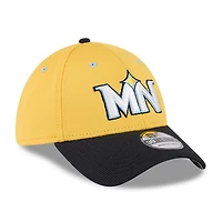 Casquette d'entraînement au bâton City Connect 39THIRTY Flex jaune/noir pour homme des Twins du Minnesota de New Era