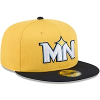 Casquette ajustée 59FIFTY City Connect des Twins du Minnesota pour homme, jaune/noir, New Era