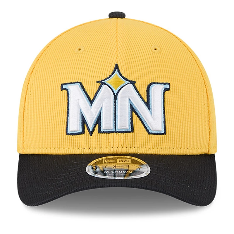 Men's New Era Yellow/Black Minnesota Twins City Connect Batting Practice 9FORTY M-Crown Adjustable Hat