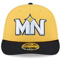 Men's New Era Yellow/Black Minnesota Twins City Connect Batting Practice Low Profile 59FIFTY Fitted Hat