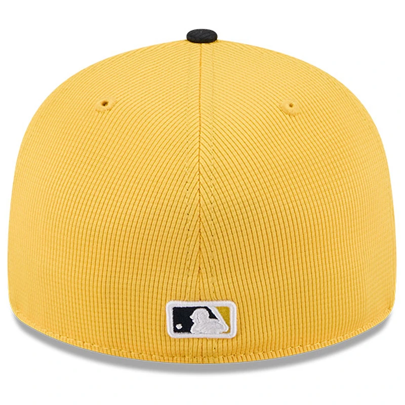 Casquette d'entraînement au bâton City Connect 59FIFTY jaune/noir New Era pour homme des Twins du Minnesota