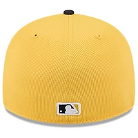 Casquette d'entraînement au bâton City Connect 59FIFTY jaune/noir New Era pour homme des Twins du Minnesota