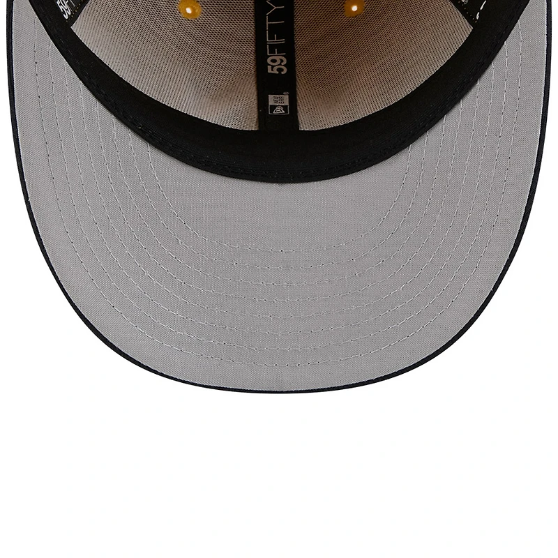 Casquette d'entraînement au bâton City Connect 59FIFTY jaune/noir New Era pour homme des Twins du Minnesota