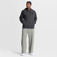 Men's Nike Anthracite Minnesota Twins Authentic Collection Player Raglan Dri-FIT Full-Zip Hoodie
