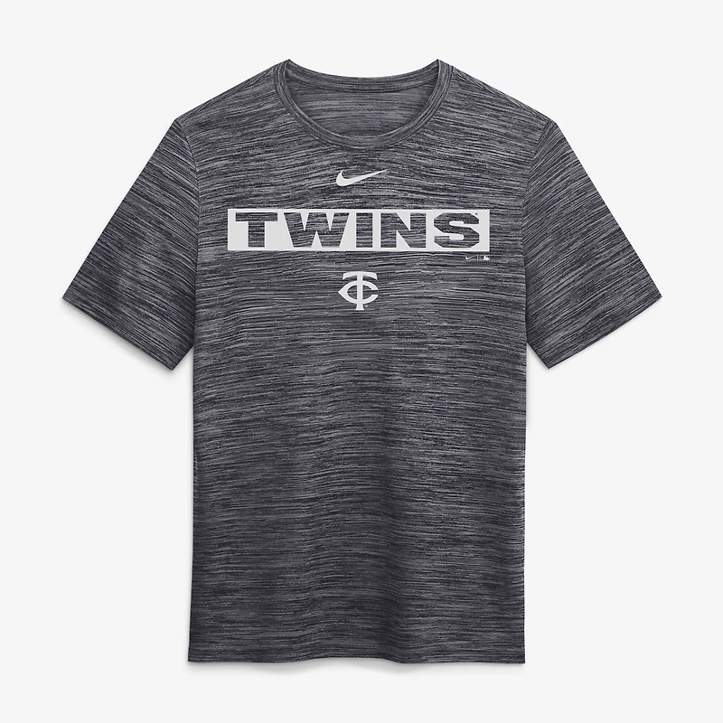 Men's Nike Black Minnesota Twins Velocity Dri-FIT T-Shirt