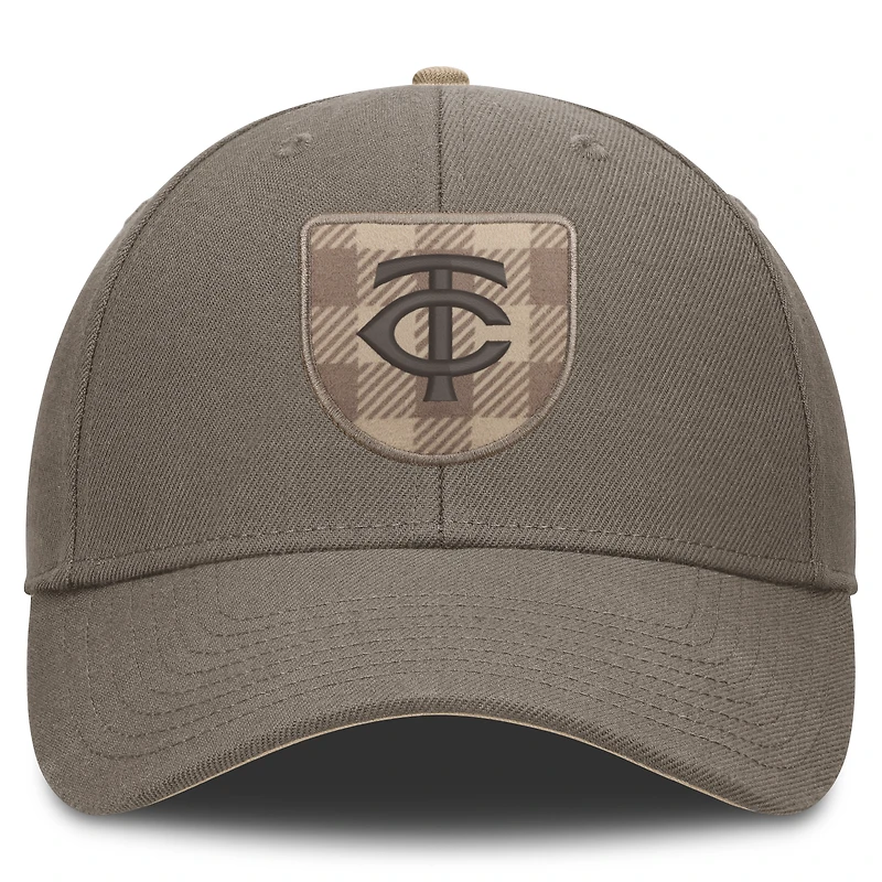 Casquette ajustable Nike marron Minnesota Twins Statement Rise pour homme