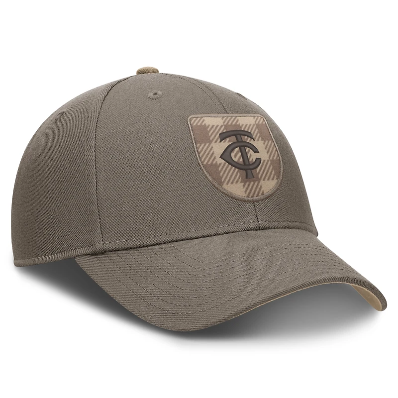 Casquette ajustable Nike marron Minnesota Twins Statement Rise pour homme