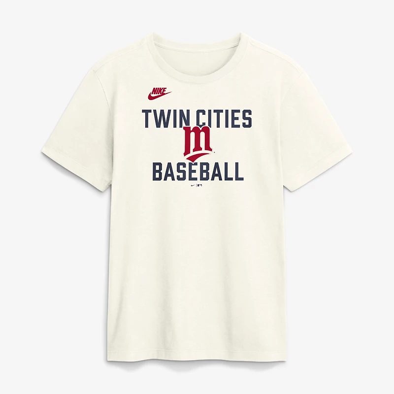 Men's Nike Cream Minnesota Twins Cooperstown Collection ‘70s Inspired T-Shirt