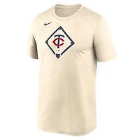 T-shirt Nike crème pour homme, Icon Legend Performance des Twins du Minnesota