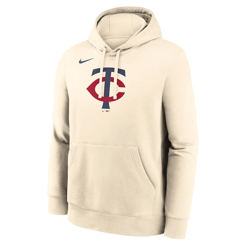 Sweat à capuche en polaire Nike bleu clair pour homme, logo Minnesota Twins.