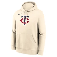 Sweat à capuche en polaire Nike bleu clair pour homme, logo Minnesota Twins.