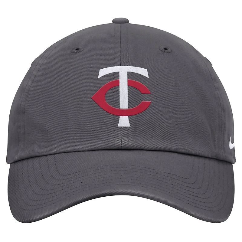Casquette ajustable Nike grise Minnesota Twins Club pour homme