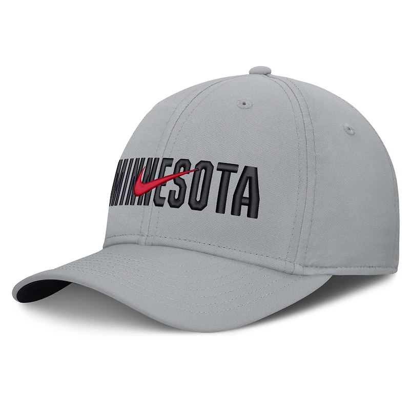 Men's Nike Gray Minnesota Twins Primetime Rise Dri-FIT Flex Hat