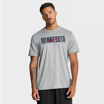 Men's Nike Heather Gray Minnesota Twins Swoosh Legend Dri-FIT T-Shirt