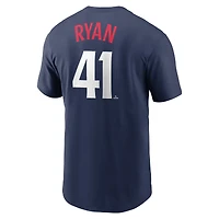 T-shirt avec nom et numéro de joueur Nike Joe Ryan des Minnesota Twins pour homme, bleu marine
