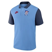 Polo Nike Dri-FIT Victory bleu clair/bleu marine pour homme, collection Cooperstown, Twins du Minnesota