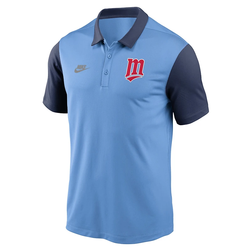 Polo Nike bleu clair Minnesota Twins Franchise Cooperstown Collection pour homme