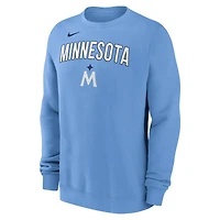 Men's Nike Light Blue Minnesota Twins Pullover Sweatshirt