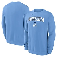 Sweat-shirt Nike bleu clair pour homme, Minnesota Twins