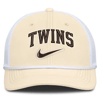 Men's Nike Natural/White Minnesota Twins Rise Dri-FIT Trucker Adjustable Hat​