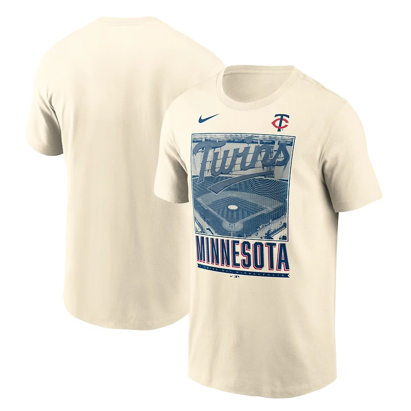 T-shirt Nike Natural Minnesota Twins Local pour homme