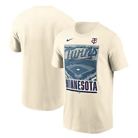 T-shirt Nike Natural Minnesota Twins Local pour homme